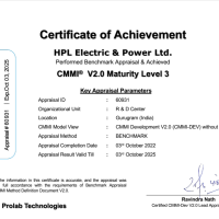 CMMI certificate